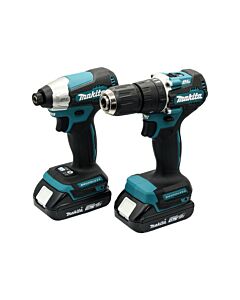 Kit Atornillador Y Taladro Inal 18V Blue Makita - Incluye baterías y cargador