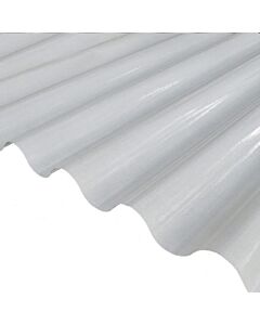Chapa PVC+Fibra Acan. Transparente